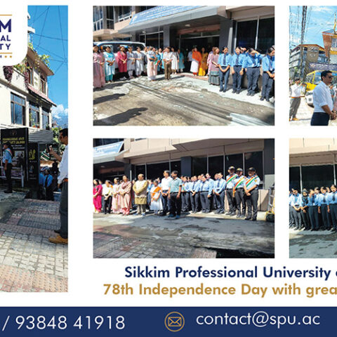 Celebration of Independence Day in Budang Campus of Sikkim Professional University, SPU